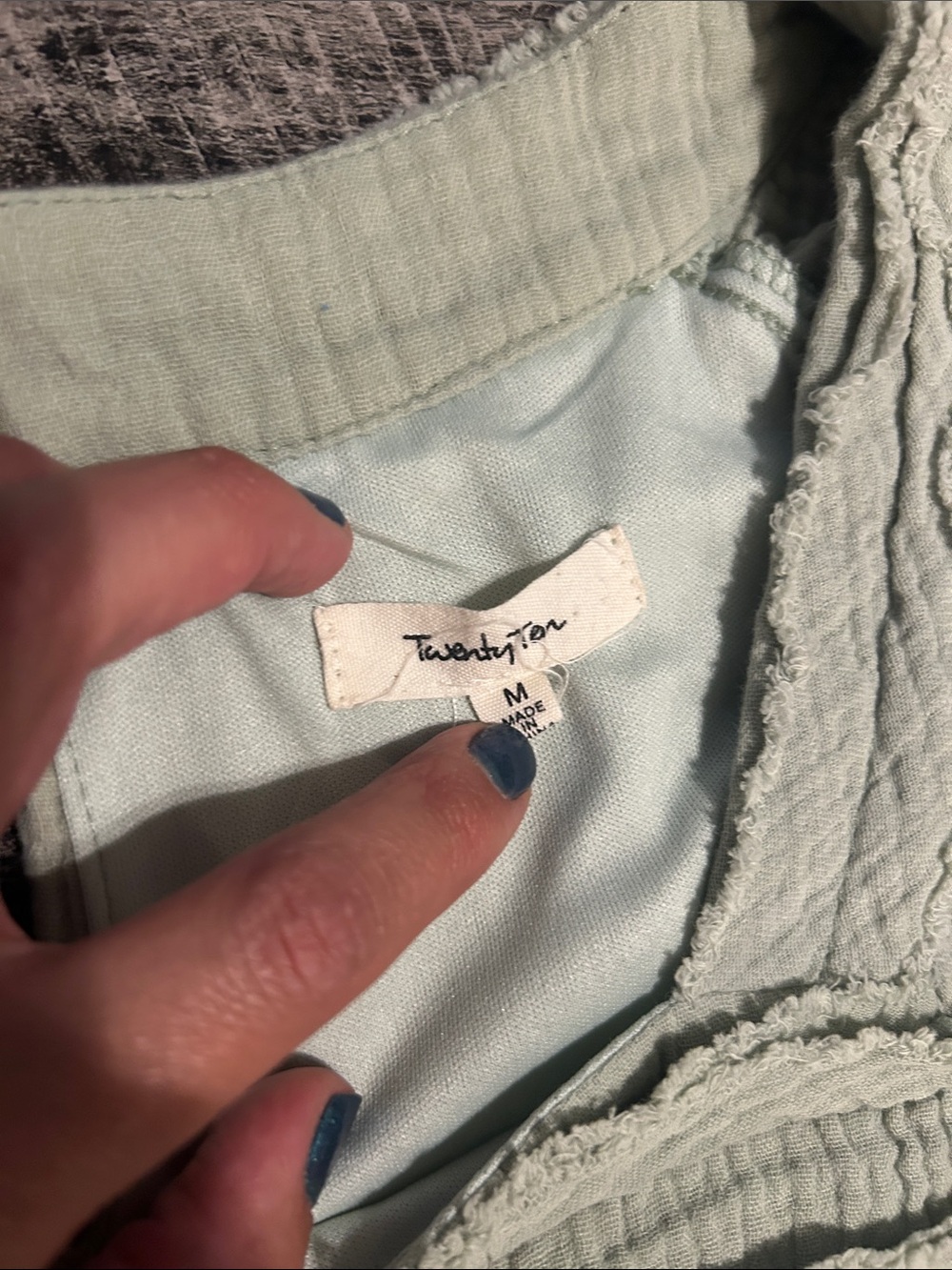 Light Sage Mini Dress with Short Sleeves - Picture 2 of 2